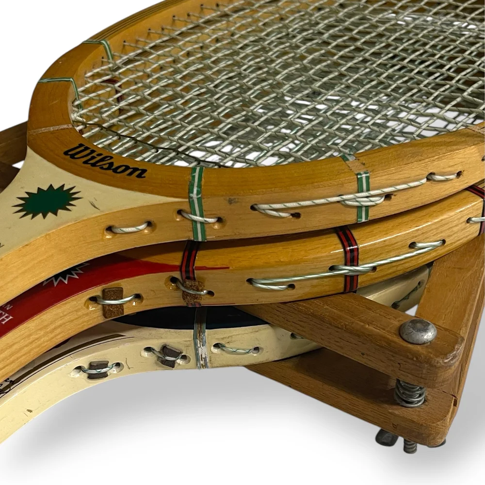 Vintage Wilson Wooden Tennis Rackets - Set of 3 — Wall Star